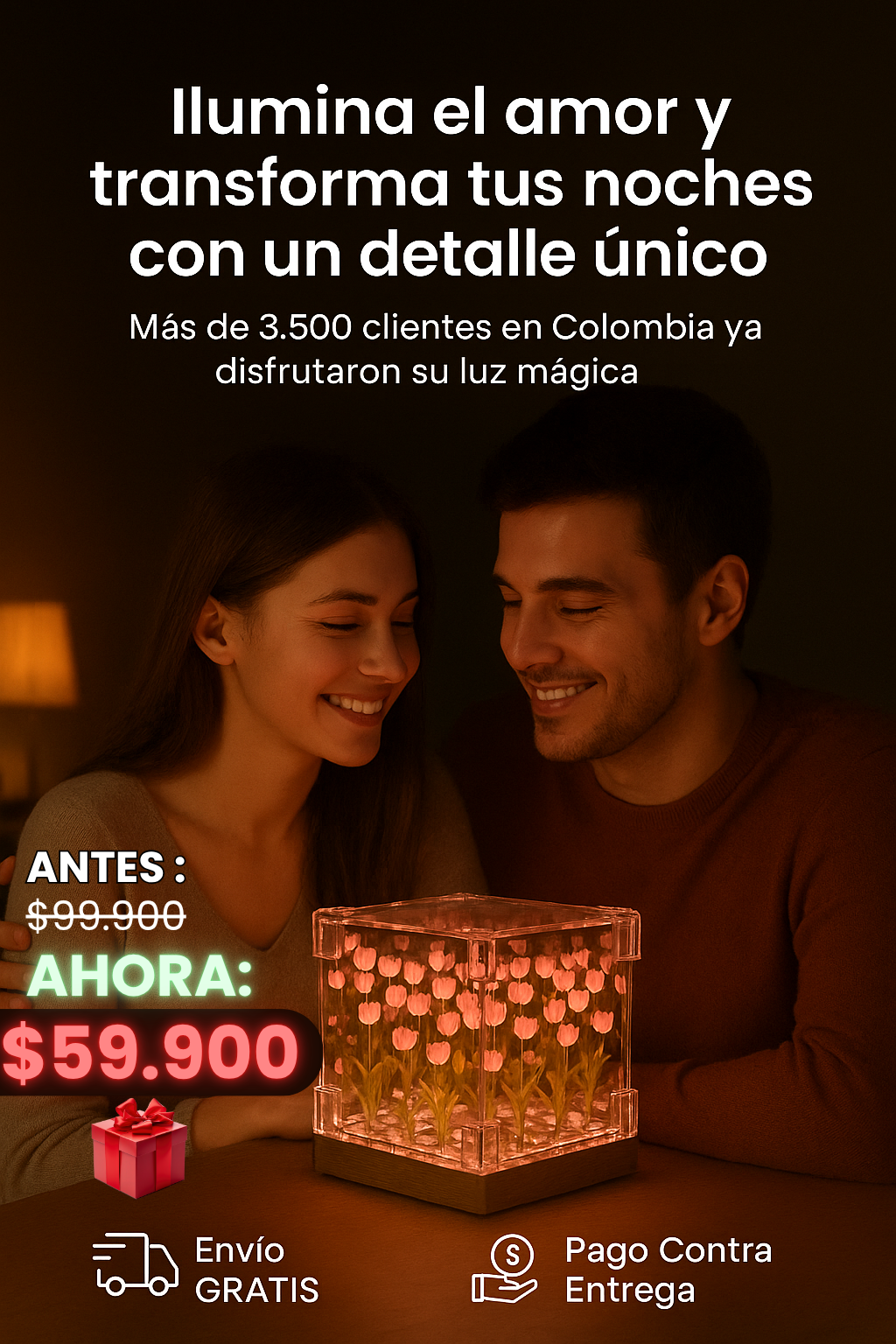 Eternal Bloom™ I Lámpara de Tulipanes Infinita